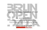 BODDy 2014: Ergebnisse Projektgruppe Open Data - Wolfgang Both