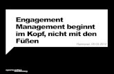 Engagement Management entsteht im Kopf, nicht in den Füßen (Cebit Webciety Impulsvortrag)