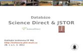 Průvodce databázemi ScienceDirect a JSTOR (jaro 2012)