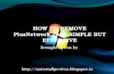 How to Delete plus network.com