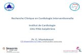 Recherche clinique en cardiologie interventionnelle - Gilles MONTALESCOT - Rencontres de la Recherche Clinique