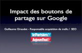 Impact des boutons de partage sur Google