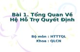 He ho tro quyet dinh