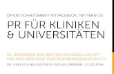 PR für Kliniken und Universitäten: Öffentlichkeitsarbeit mit Facebook, Twitter & Co.| Dr. Rebecca Belvederesi-Kochs
