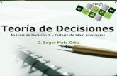 Decision theory - Decision Analyisis 1