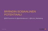 Brändin sosiaalinen potentiaalinen // viitekehys ja caset 2013