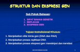 Kuliah 5  struktur dan ekspresi gen