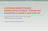 Laporan Monitoring Tanggapan Publik terhadap Susunan Kabinet Jokowi-Jk