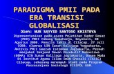 Paradigma PMII Pada Era Transisi Globalisasi