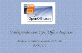 Trabajando con Open Office Impress
