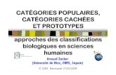 Catégories populaires, catégories cachées et prototypes : approches des taxinomies biologiques en sciences humaines