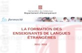 Formation langues étrangères en Catalogne