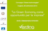 Green economy come opportunità -  al Convegno "Green Technologies" del progetto I'M SARDEGNA