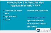 Conférence #nwxtech2 : Sécurité web/PHP par Maxime Mauchaussée