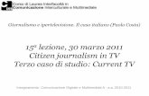 Giornalismo e ipertelevisione. Il caso italiano (15a lezione)
