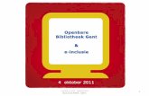 E-inclusie Openbare Bibliotheek Gent