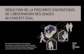 Réduction de la précarité énergétique. De l'observation des usages au concept EGAL.