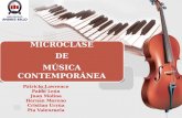 Microclase de música contemporánea