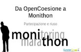 Da OpenCoesione a Monithon