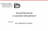 I Social Network e la sanzioni disciplinari sul posto di lavoro Avv.Artese Università Bicocca.22.05.2014
