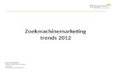 Presentatie StormMC-  Marketing dagen 2012 - trends in zoekmachine marketing