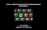 NMI13 Adam Zbiejczuk - Lesk a bída komerčních Facebookových prezentací