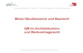 Qualitätsmanagement und Werkvertragsrecht für Architekten