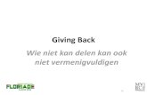 Giving back Floriade2022 Almere