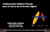 Colaboracion Público Privada para el cierre de la brecha digital