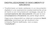 Digitalizzazione di documenti