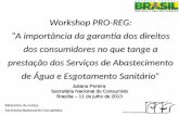 Workshop pro-reg Água e Esgotamento Sanitário