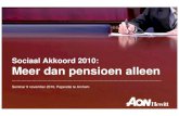 Aon Hewitt - Sociaal akkoord 2010 - meer dan pensioen alleen