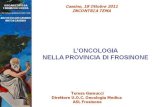 L'oncologia nella provincia di frosinone