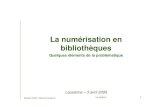 Hubert Villard - La numérisation en bibliothèque
