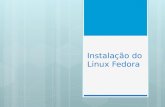 Instalação do linux fedora