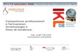 Competenze professionali e formazione: terminologia e linee di tendenza