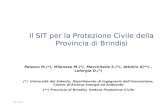 Il sit per la protezione civile della provincia di Brindisi, 12a Conferenza ASITA, 22 Ottobre 2008, L'Aquila