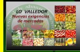 Lo Valledor: Nuevas exigencias de mercados. Dr. Gustavo Bodero Encalada. Médico  Veterinario U. de Chile,