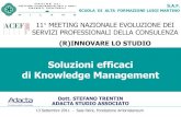 Soluzioni efficaci di knowledge management