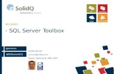 Toolbox de SQL Server, herramientas para facilitar trabajo del DBA
