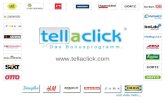 tellaclick das Bonusprogramm - aktuelle Cachback Aktion - Geld oder Gutscheine zurück