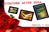 Literature After Edsa By: Christal Ohil