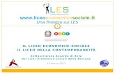 Presentazione del Progetto di valorizzazione del LES (Liceo Economico Sociale) e del portale