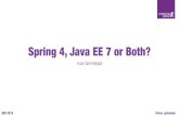 JDD2014: Spring 4, JAVA EE 7 or both? - Ivar Grimstad