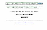 Sintesis informativa 05 05 2012