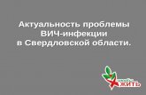 Актуальность проблемы ВИЧ-инфекции в Свердловской области
