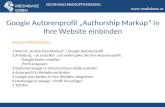 Autorenprofil "Authorship Markup" für Google einbinden