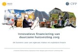 Innovatieve financiering van duurzame huisvesting zorg