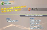 Phân quyền trên file và thư mục trên Ubuntu
