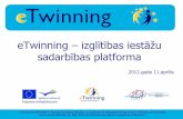 eTwinning – izglītības iestāžu sadarbības platforma
